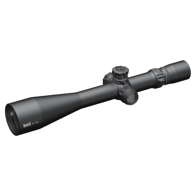 March X Tactical 5-50x56mm SFP MTR-RTM Reticle 1/8MOA 6Level Illum Riflescope w/Middle Wheel D50V56TI-MTR-RTM