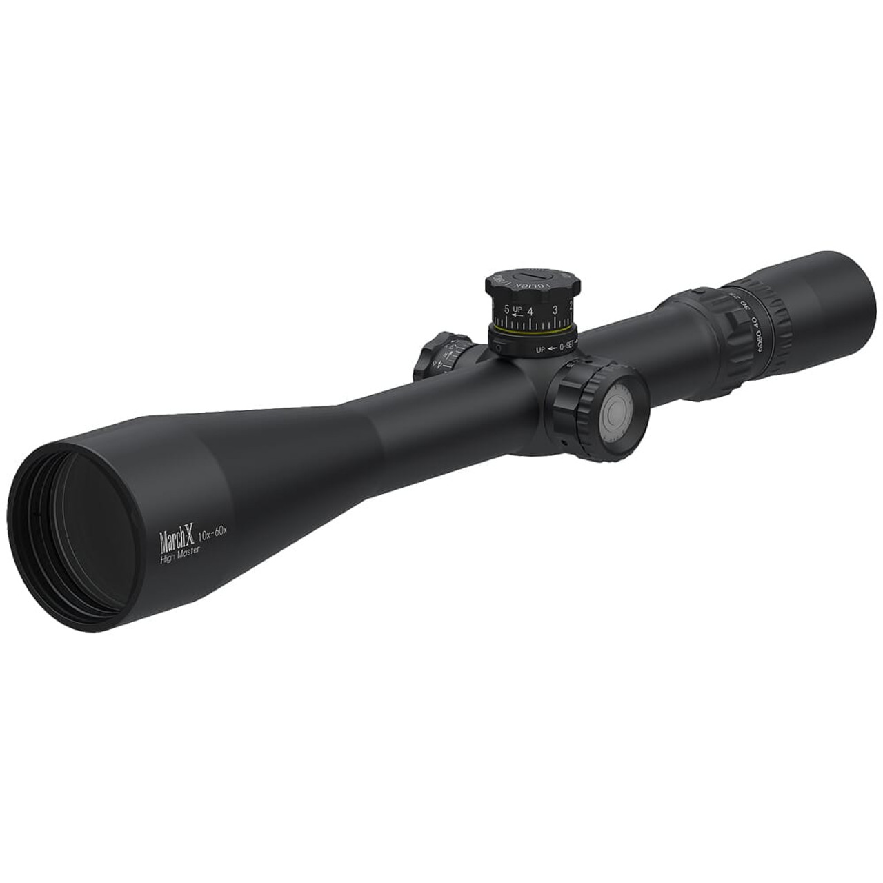 March X "High Master" 10-60x56mm SFP MTR-5 Reticle 1/8MOA 6Level Illum Riflescope w/Middle Wheel D60HV56TI-MTR-5