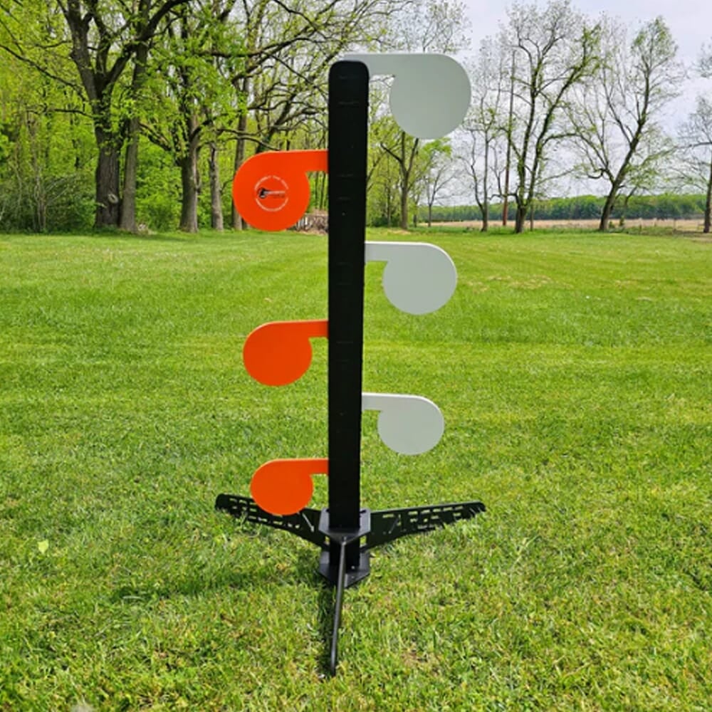 Precision Targets Dueling Tree w/Flip-N-Rip Stand & 4"x3/8" Paddles DTFNR-4X3-8