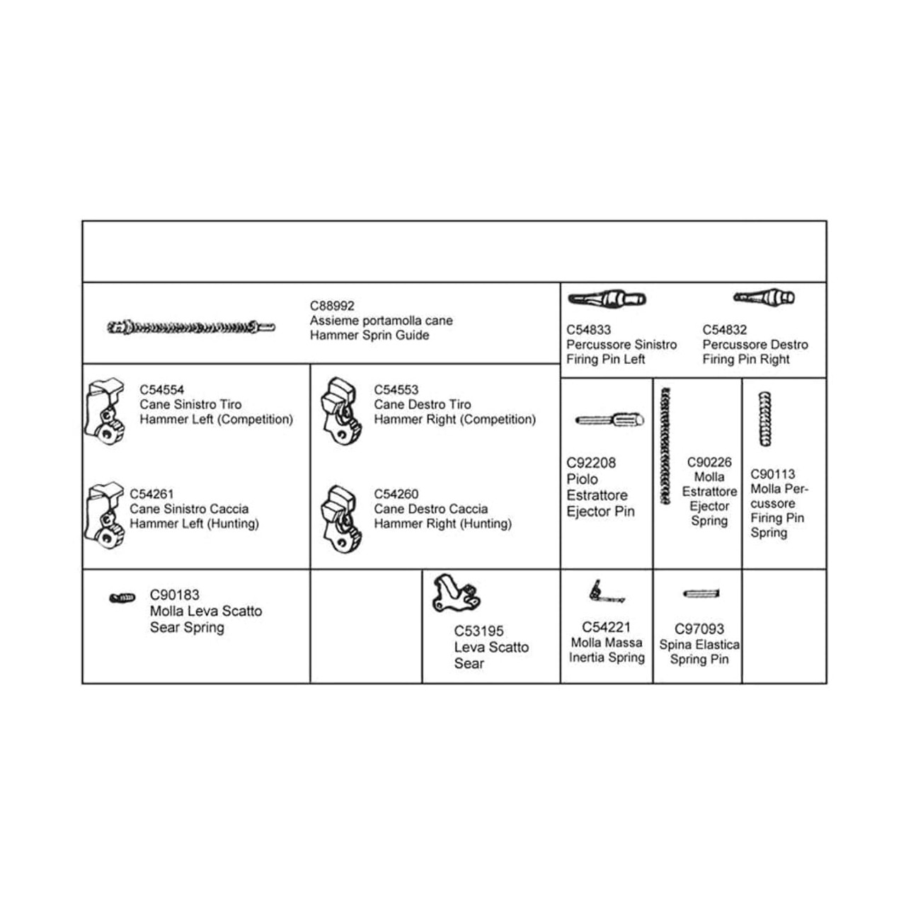 Beretta XPLOR Spare Parts Kit EK68621