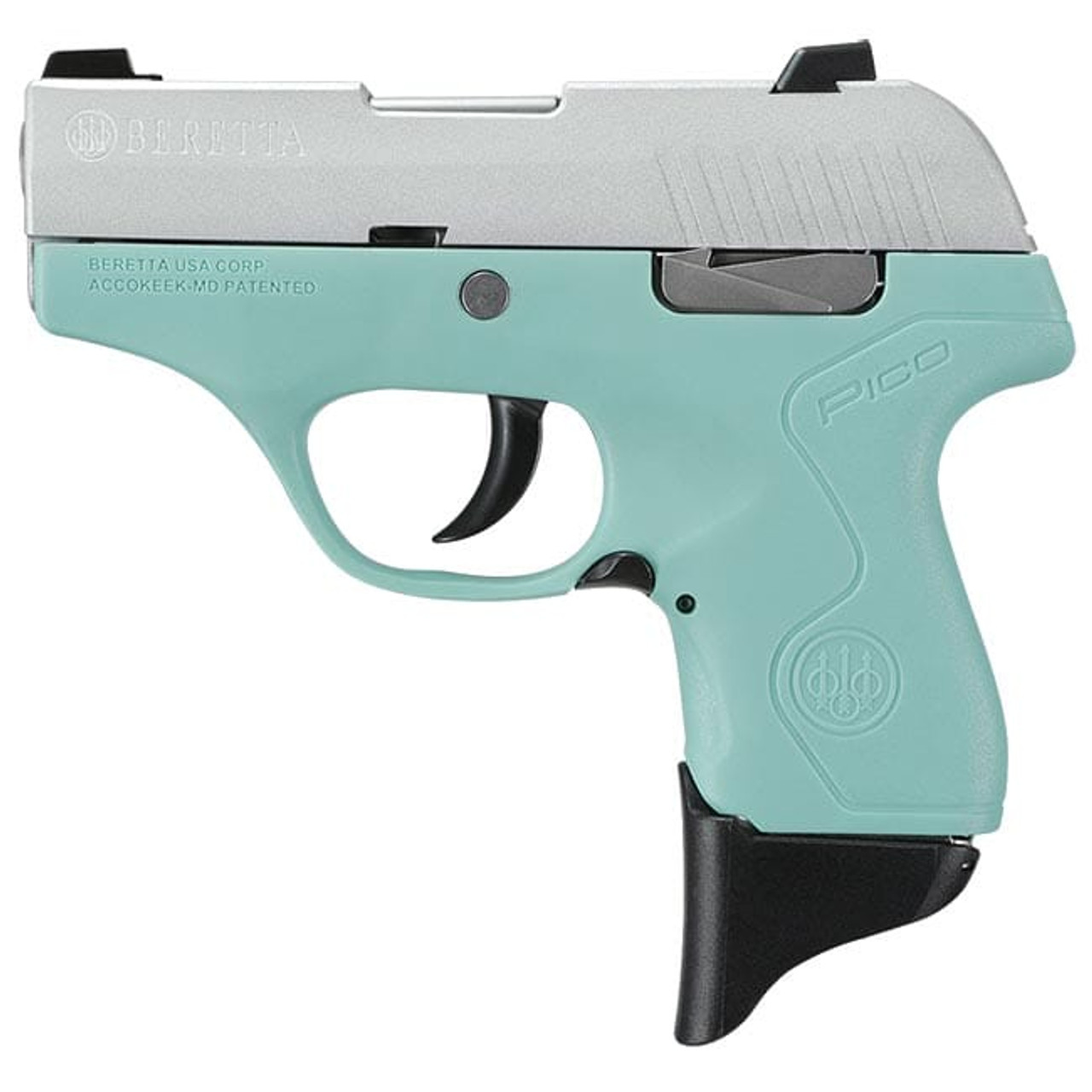 Beretta Pico Inox RE Blue .380 ACP DA 6rd Pistol JMP8D75