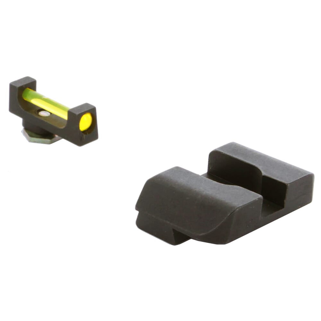 Ameriglo Amber Fiber .13" Front Black Rear Sight Set for Glock Gen 1-4 17,19,22-24,26,27,33-35,37-39 GFB-105