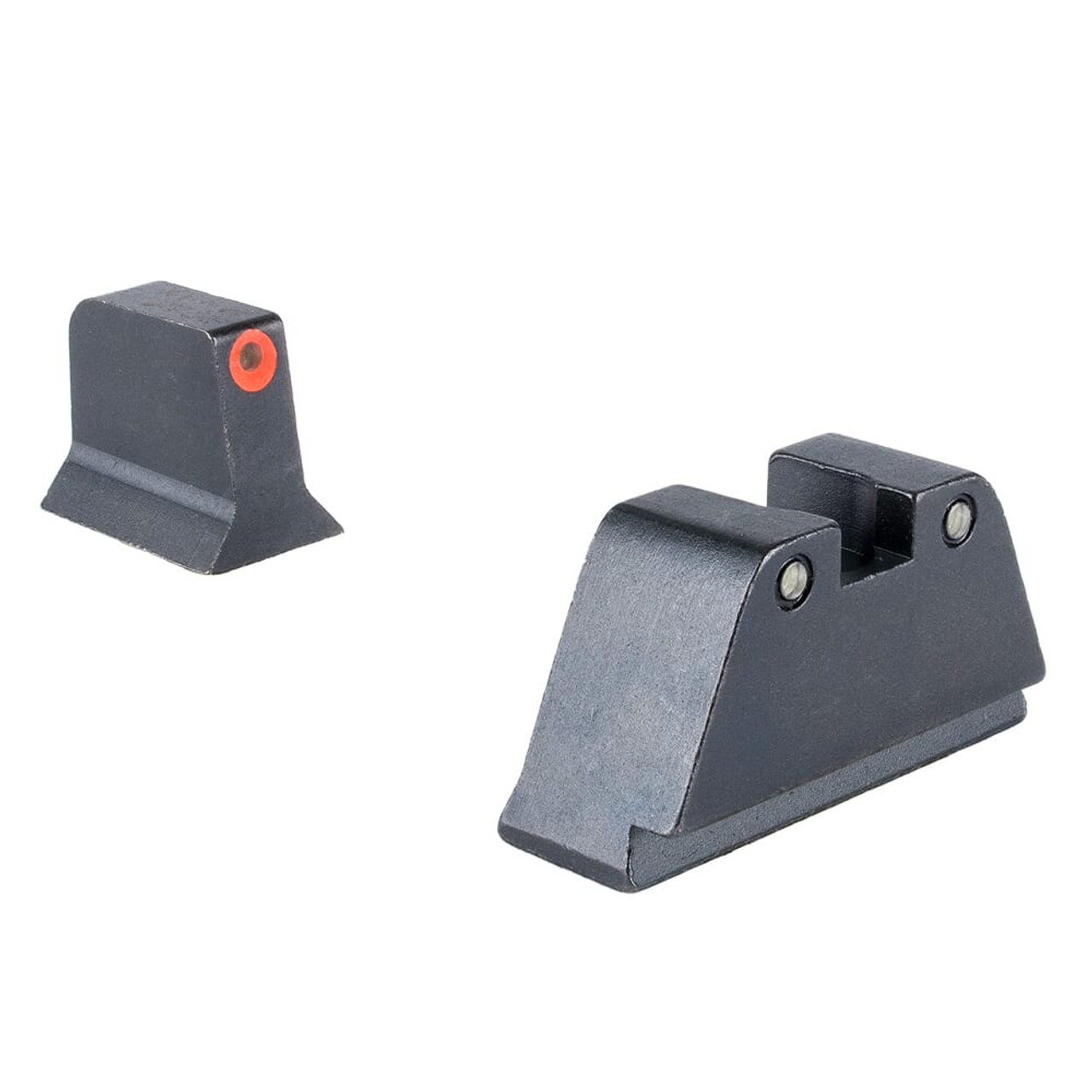 Trijicon Bright & Tough 3-Dot Orange Front/Black Rear Tritium Night Sight Suppressor Set for Standard Frame Glock Models 601134
