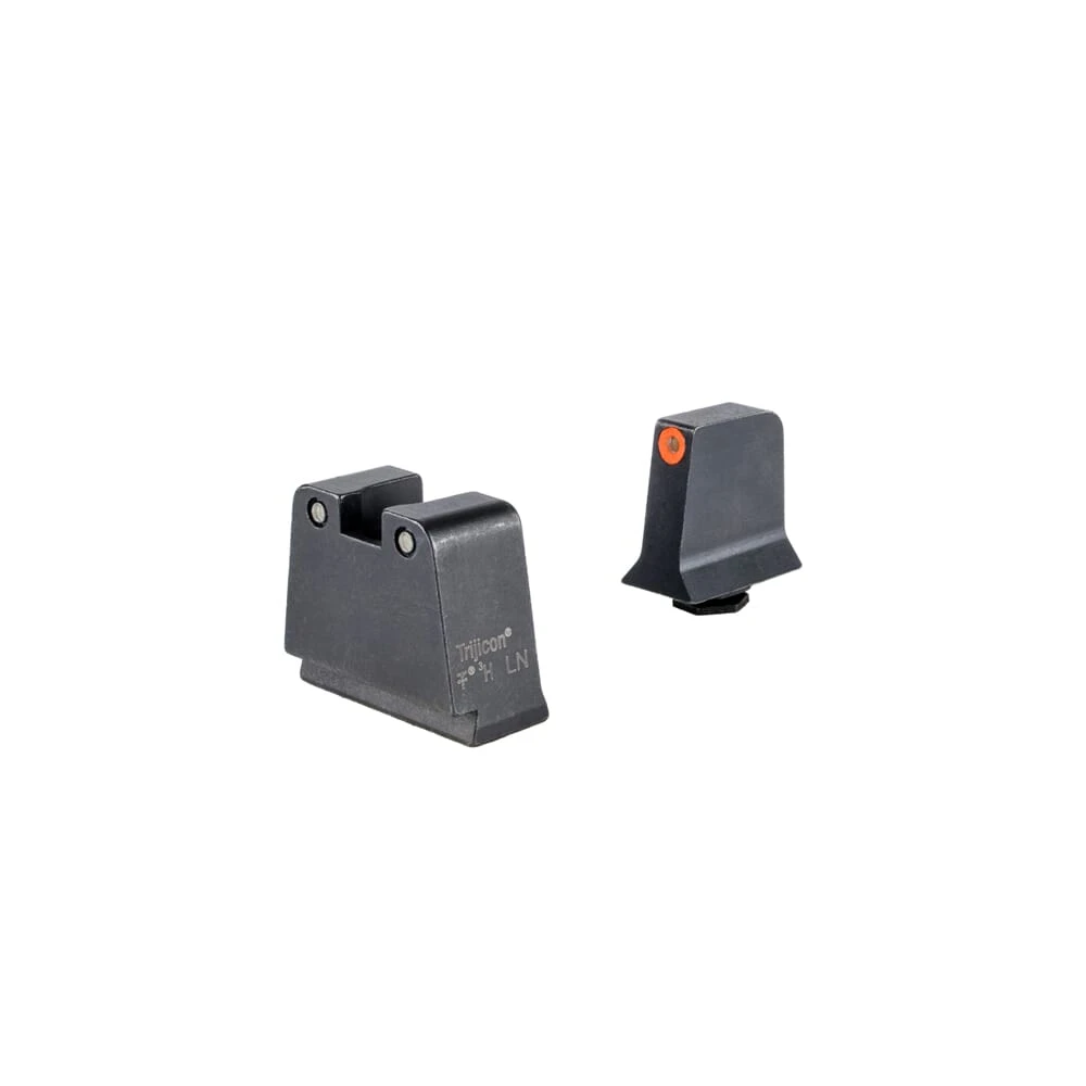 Trijicon Bright & Tough 3-Dot Orange/Black Tritium Night Sight Suppressor Set for Slim Frame Glock Models 601142