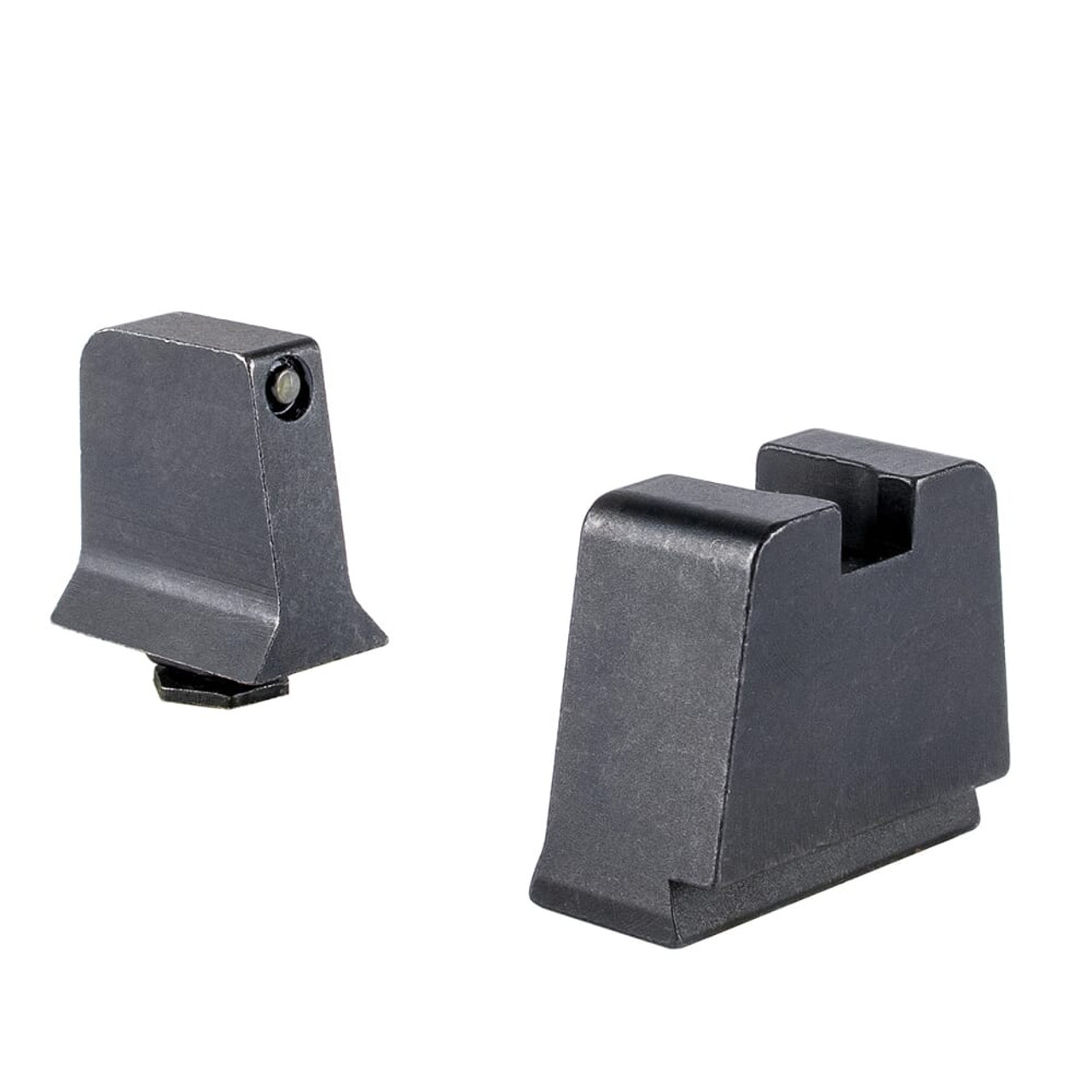 Trijicon Bright & Tough 3-Dot Tritium/Black Front/Metal Rear Night Sight Suppressor Set for Slim Frame Glock Models 601145