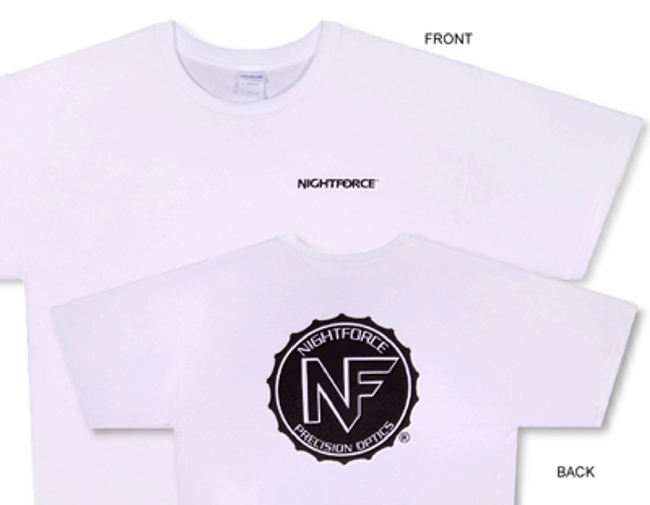 Nightforce White Tee Shirt Medium
