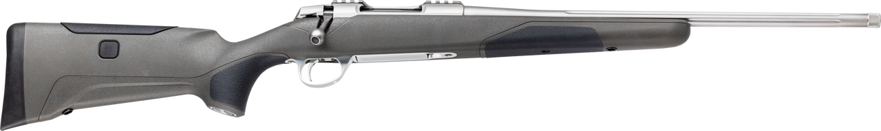Sako 90 Finnlight Stainless Steel 6.5 CM No Sights 20 Fluted BBL 1:8 5/8x24 TPI RH Std Trig 5RD Composite / Black J05276