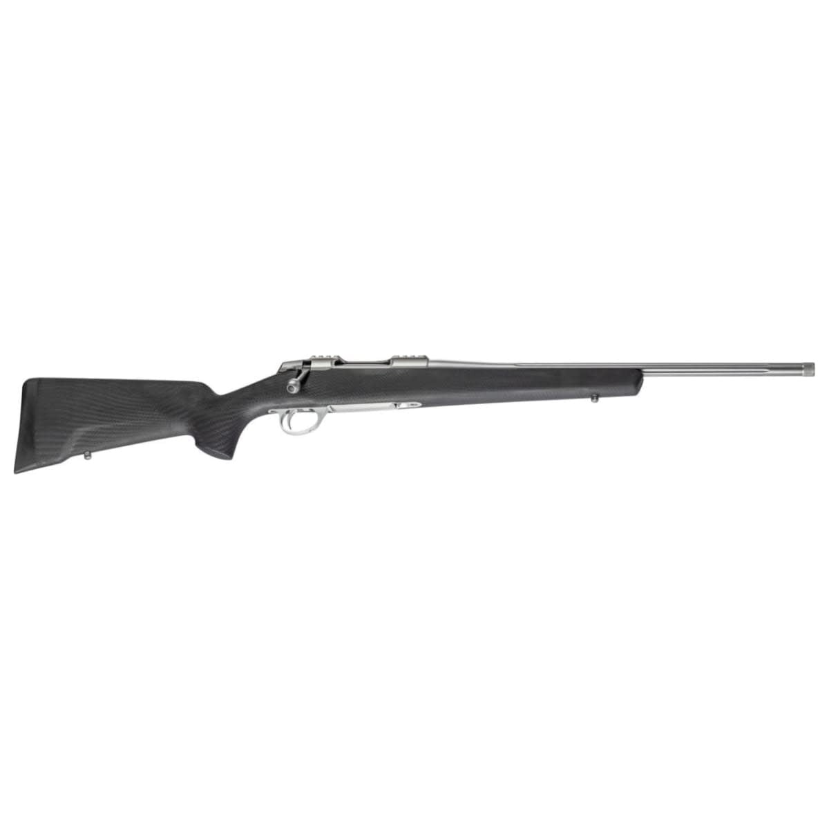 Sako 90 Peak Stainless Steel 308 WIN No Sights 20 Fluted BBL 1:10 M15x1 TPI RH SS Trig  5RD Carbon Fiber / Black J06121