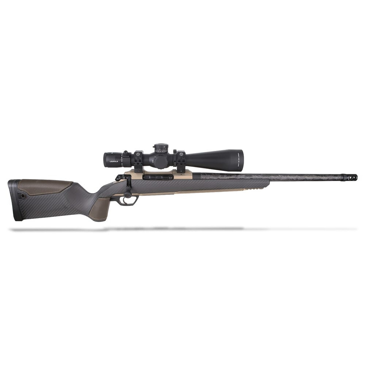 Gunwerks Nexus .300 PRC 20" SS Carbon-Wrapped Bbl Rifle w/Directional Brake, Leupold Mark V 5-25x56mm RS-NXT-1AE7D