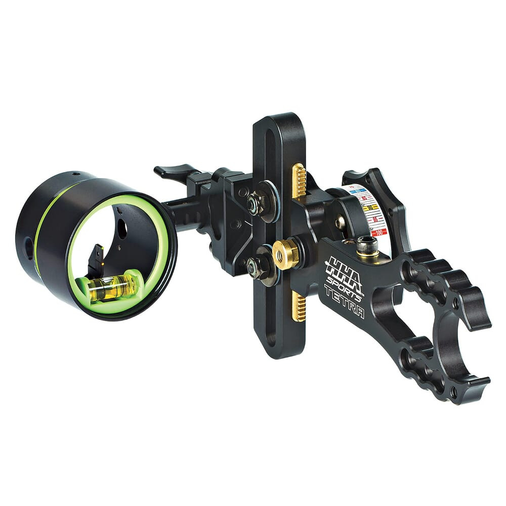 HHA Tetra RYZ 2510 w/.010 2-pin 1-5/8" Scope Green Top Pin & Yellow 2nd Pin RYZ-2510-GYEL