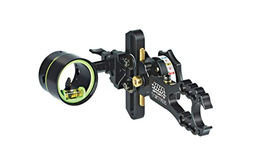 HHA Tetra RYZ 2510 w/.010 2-pin 1-5/8" Scope Green Top Pin & Yellow 2nd Pin LH RYZ-2510-GYEL LH