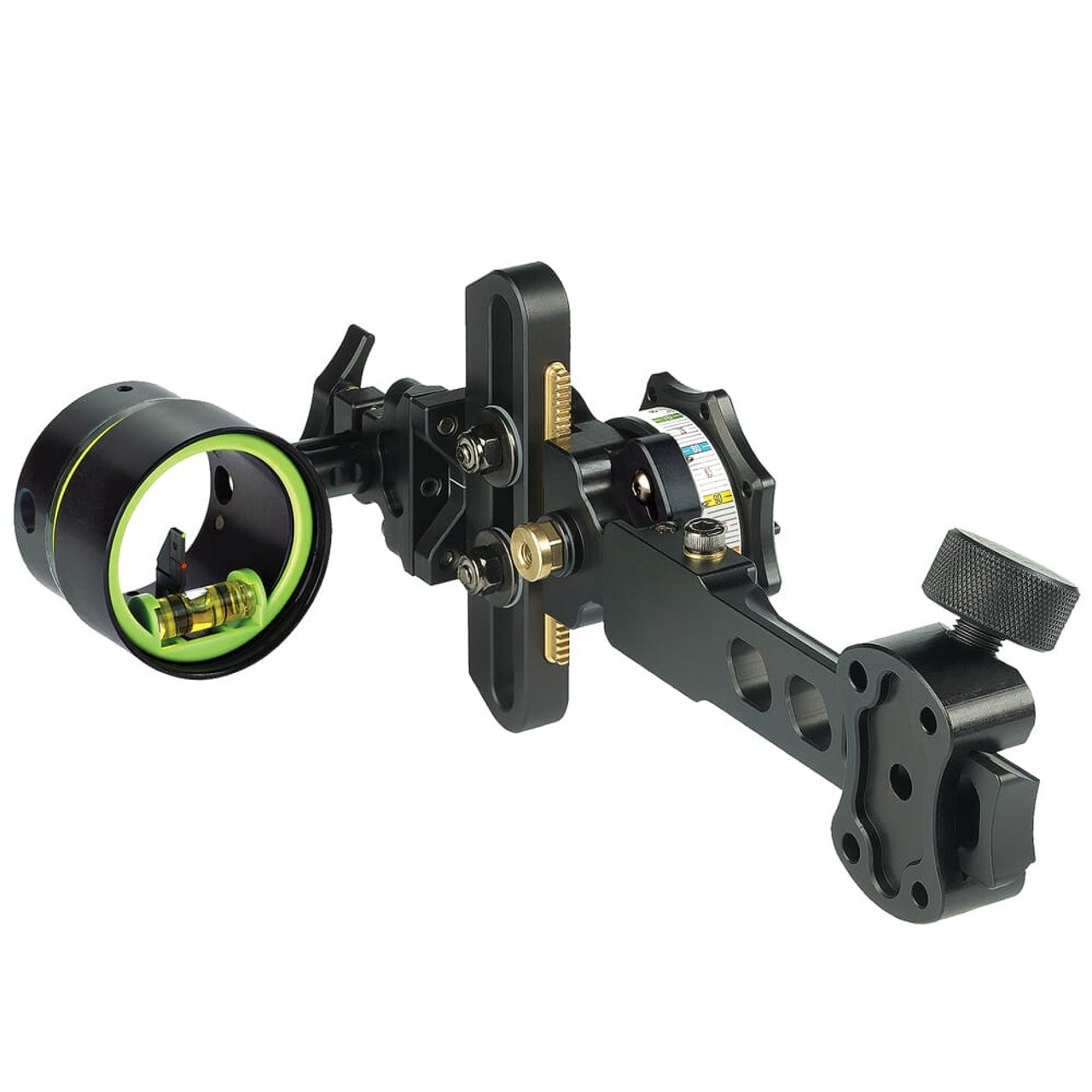 HHA Tetra Tournament Edition Short Bar RYZ 2510 w/.010 2-pin 1-5/8" Scope Green Top Pin & Red 2nd Pin SB-RYZ-TE-2510-GRED