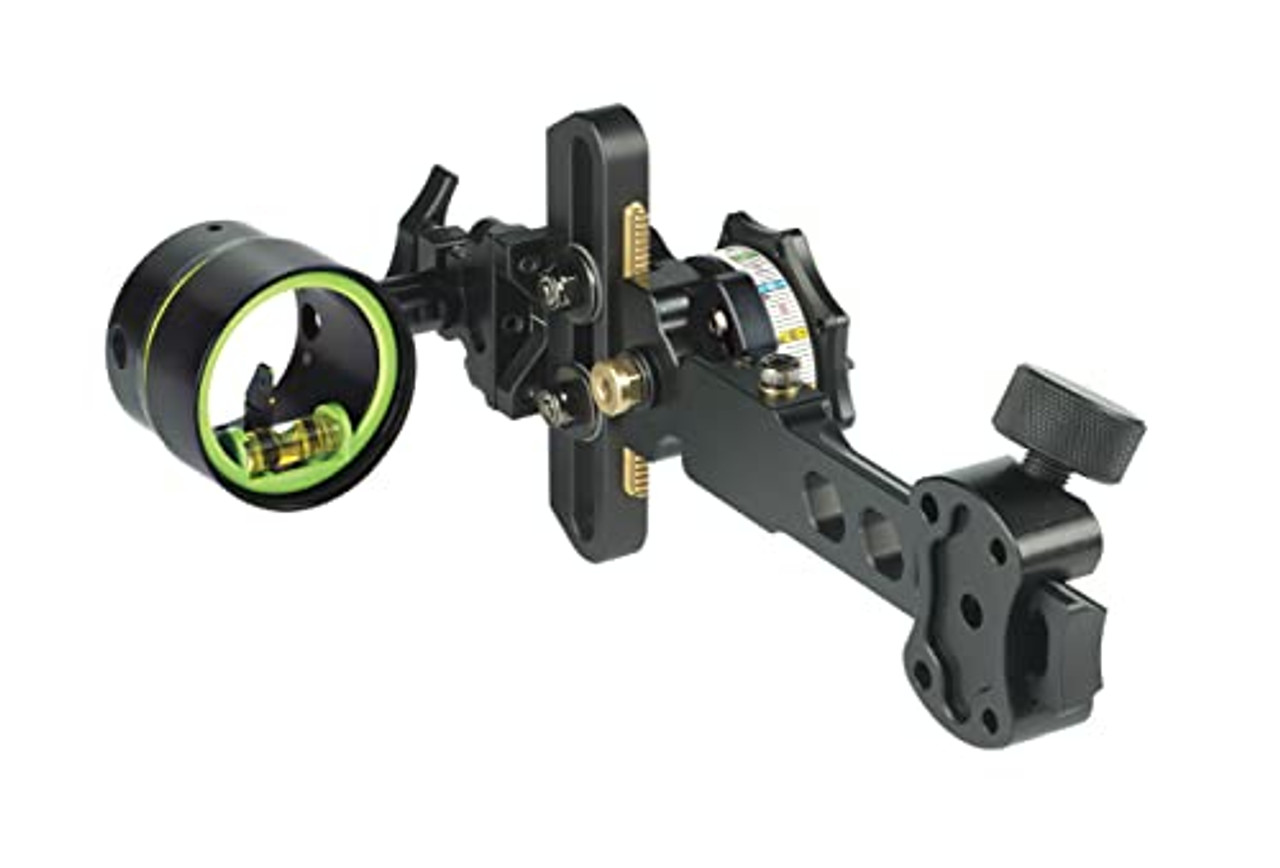 HHA Tetra Tournament Edition Short Bar RYZ 2510 w/.010 2-pin 1-5/8" Scope Green Top Pin & Yellow 2nd Pin LH SB-RYZ-TE-2510-GYEL LH