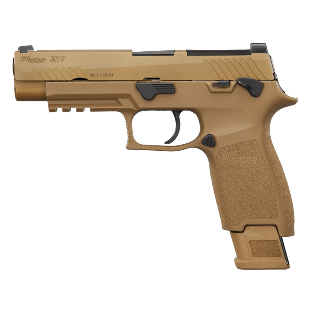 Sig Sauer M17 CSS 9mm Optic Ready Coyote Pistol w/ Modular Polymer Grip, (1) 17rd & (2) 21rd Mags M17-9-CSS-MS