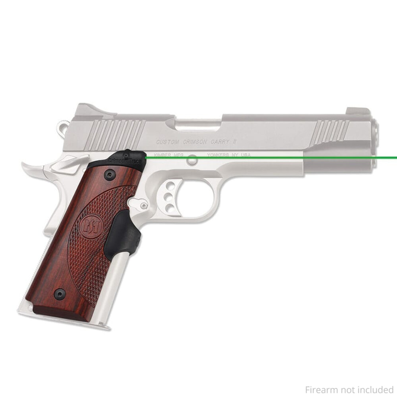 Crimson Trace LG-901G Lasergrips Master Series 1911 Full-Size Rosewood Green Laser Sight 01-6530-1