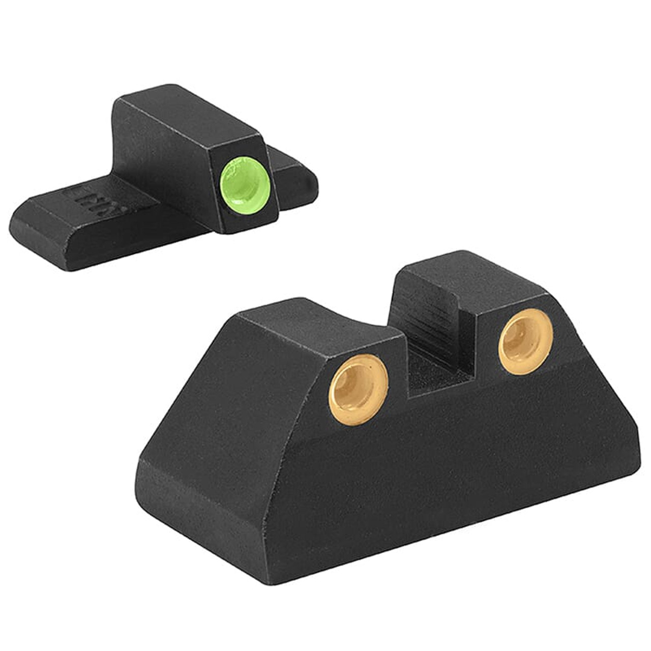 Meprolight Tru-Dot H&K 9mm/.40SW/.45ACP USP C Fixed Orange Rear/Green Front Tritium Illum Pistol Sight Set (Excludes Expert and Tactical Models) 0115173301