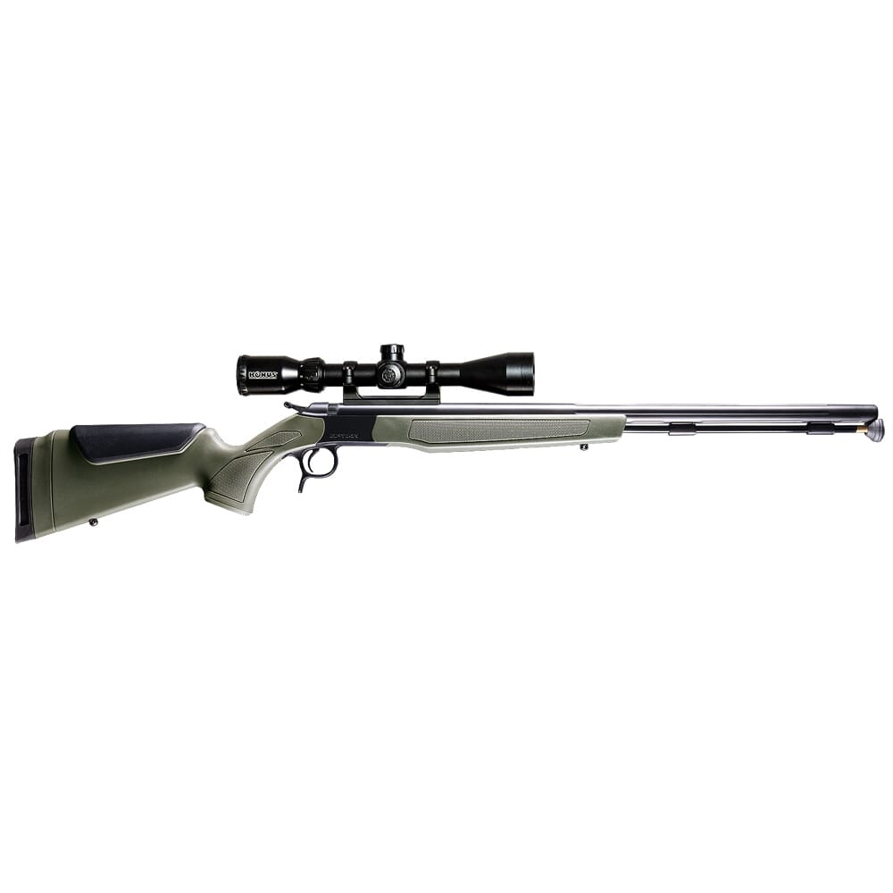 CVA Optima Series .50 Cal 300 Aerolite 26" Fluted Rifle w/ Durasight Mount, Konuspro 3-9x40 BDC Scope, Case, & Aerolite Bullets, Optima PR2048NSCP