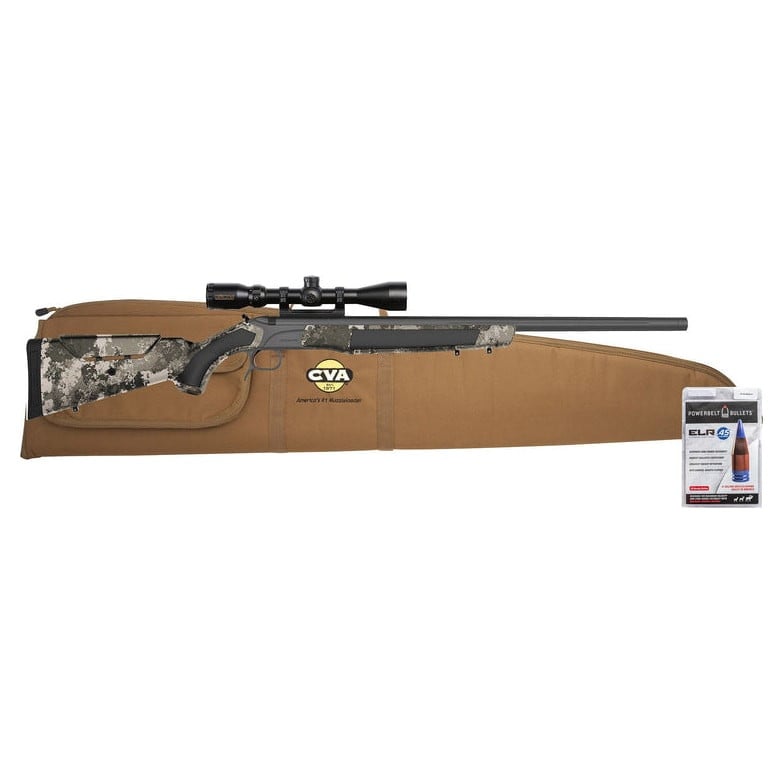 ACCURA™ MR-X - Cerakote Sniper Grey + Nitride | Veil Alpine - KonusPro 3-9x40 IR BDC Reticle - .45 cal  - 26" bbl  - 3/4x20 PR3222NSCP