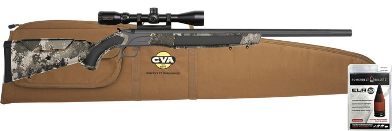 Accura MRX 330 ELR 26" 3/4x24 Bbl Rifle w/Durasight Mount, KonusPro 3-9x40 IR BDC Reticle, Soft Case, & ELR Powerbelt Bullets 50 CAL