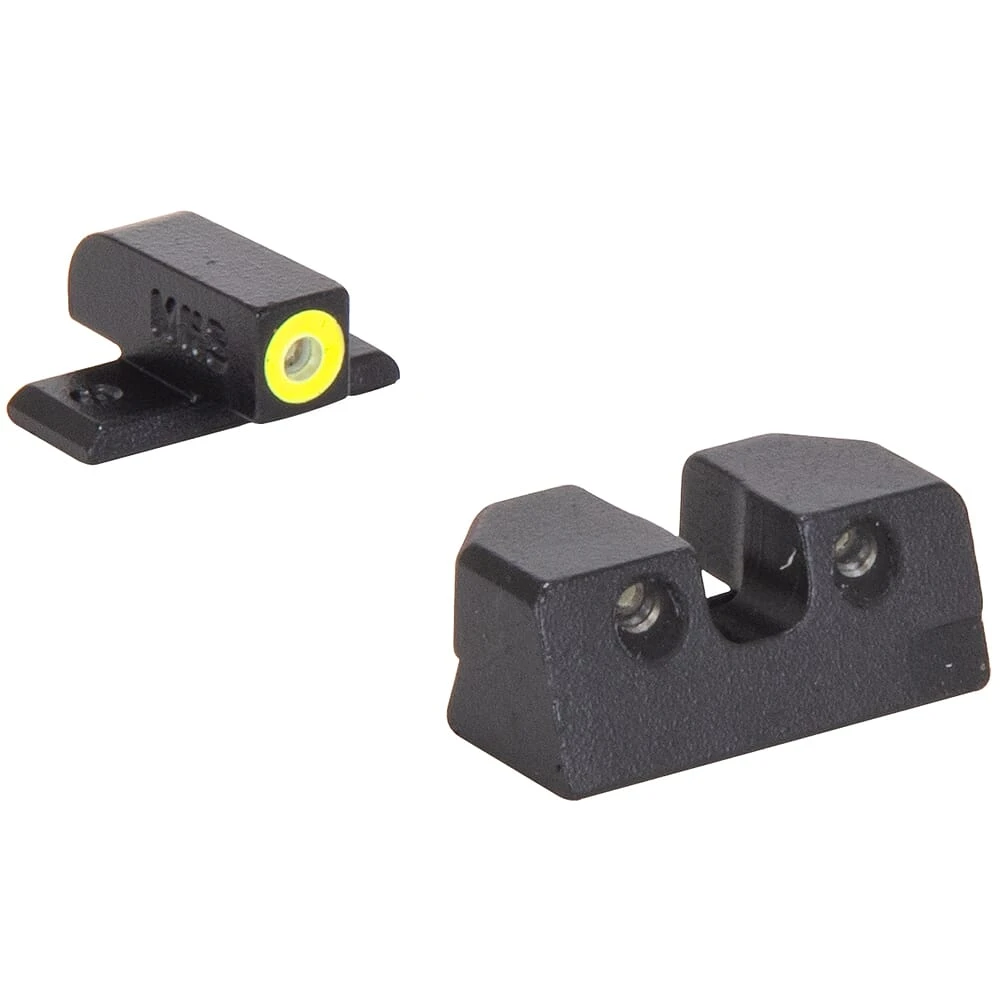 Meprolight Hyper-Bright FN 509 Fixed Yellow Ring/Green Dot Tritium Illum Pistol Sight Set 0408893121