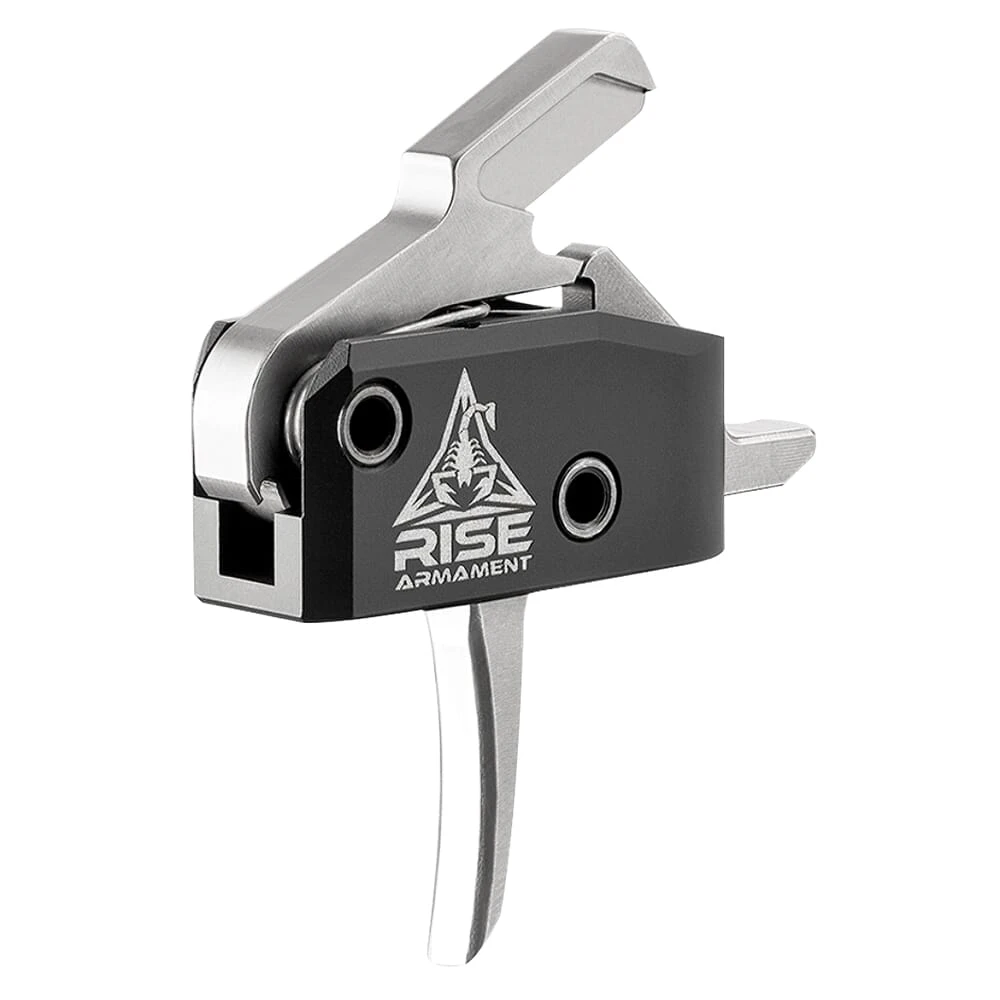 RISE Armament RA-434 HPT Single-Stage 3.5lbs Silver High-Performance Trigger w/Anti-Walk Pins RA-434-SLVR-AWP