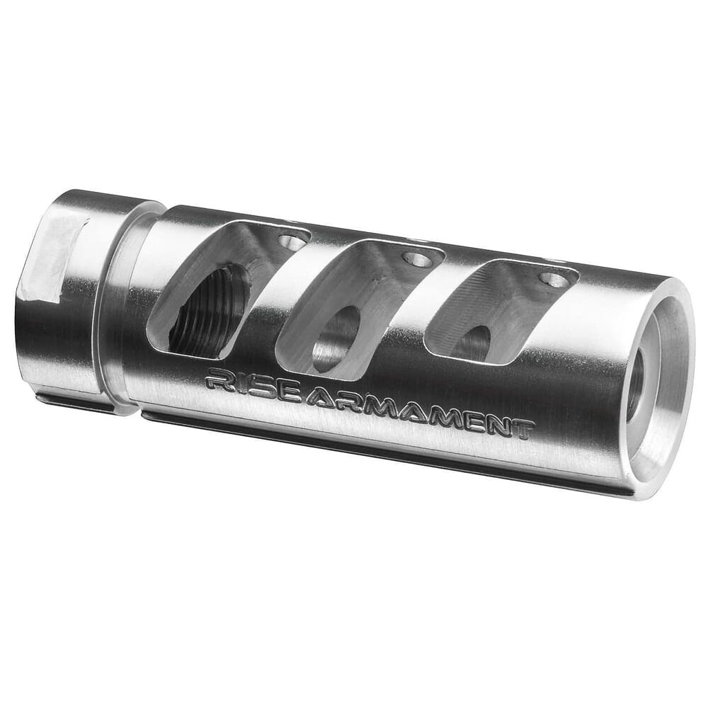 RISE Armament RA-701 .22 Cal Stainless Steel Compensator RA-701-223-SLVR