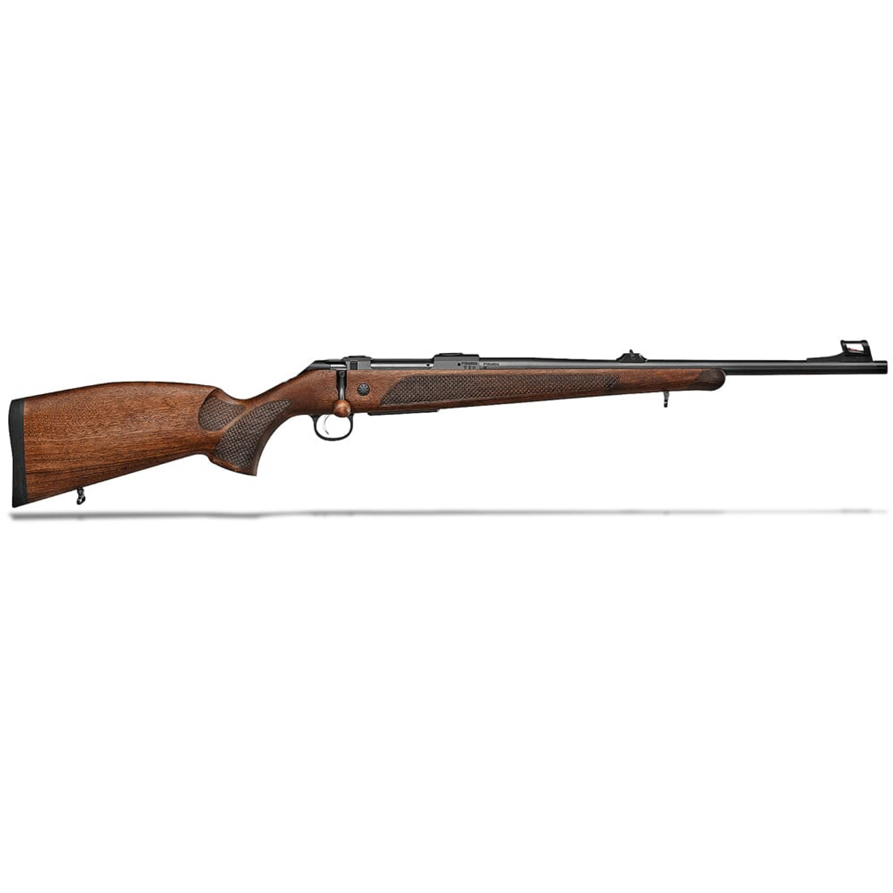 CZ-USA 600 ST3 Lux .300 Win Mag 3rd M15X1 24" Drilled/Tapped Walnut Stock Fiber-Optic Front/Rear Adj Sights Walnut Bolt Knob Rifle 07304