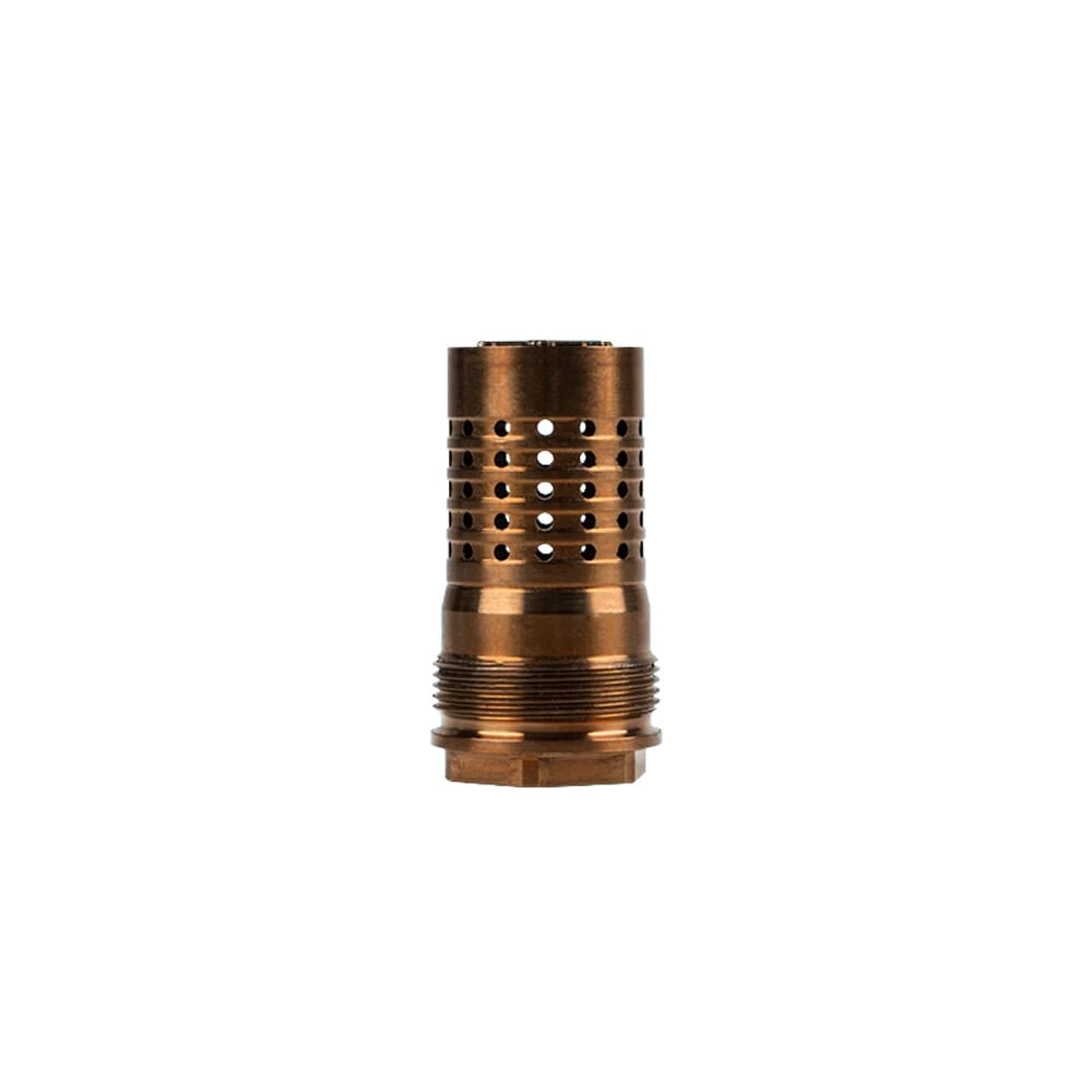 Q, LLC. Rear End 5/8"x24 90-Degree Shoulder Quickie Fast-Attach Muzzle Brake RE-CB-5/8X24