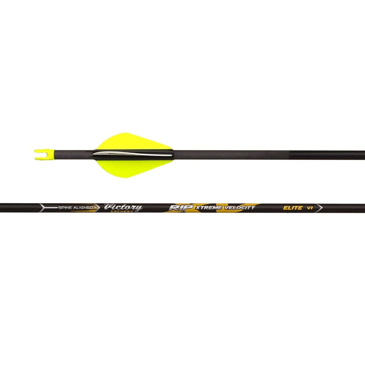 Victory Archery RIP XV Elite 300 Xtreme Velocity GPI: 7.1 Fletched Arrow 6pk RIPXVEB-300FB-6