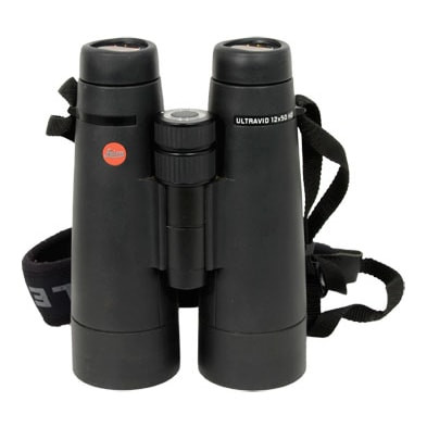 Leica Ultravid HD 12x50 Black Armor Binocular - Like new with neck strap and soft case - UA1061