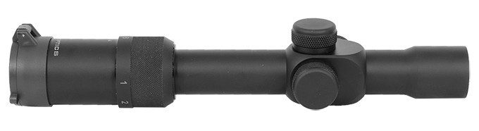 US Optics SR-8s 1-8x27 C2MIL,  Red Illum, 2/10 MIL, 30 mm tube SR-8S. Like new with slight ring marks. UA1102