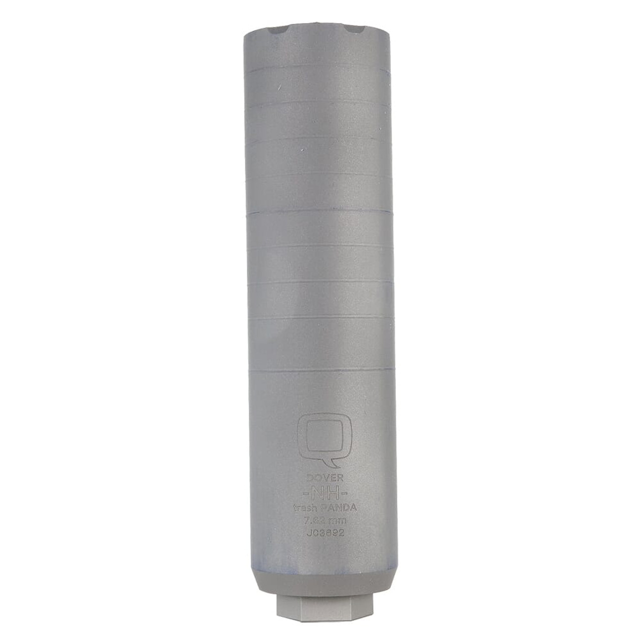 Q, LLC. Trash PANDA 7.62mm Titanium 6.9"x1.75" Quick Attach Bead Blasted Silencer (NFA) SIL-TP-QUICKIE-762-B