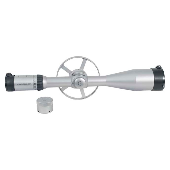 Schmidt  Bender 12.5-50x56 FT Sport FT1 Silver + side wheel + adapter for elevation with light ring marks. UA1175