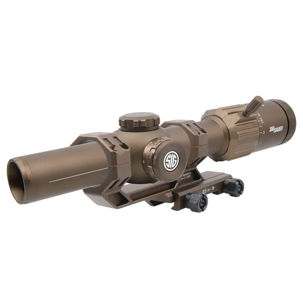 Sig Sauer TANGO-MSR 1-8x24mm Illum BDC8 SFP Coyote Tan Riflescope w/ALPHA-MSR Mount SOTM81200