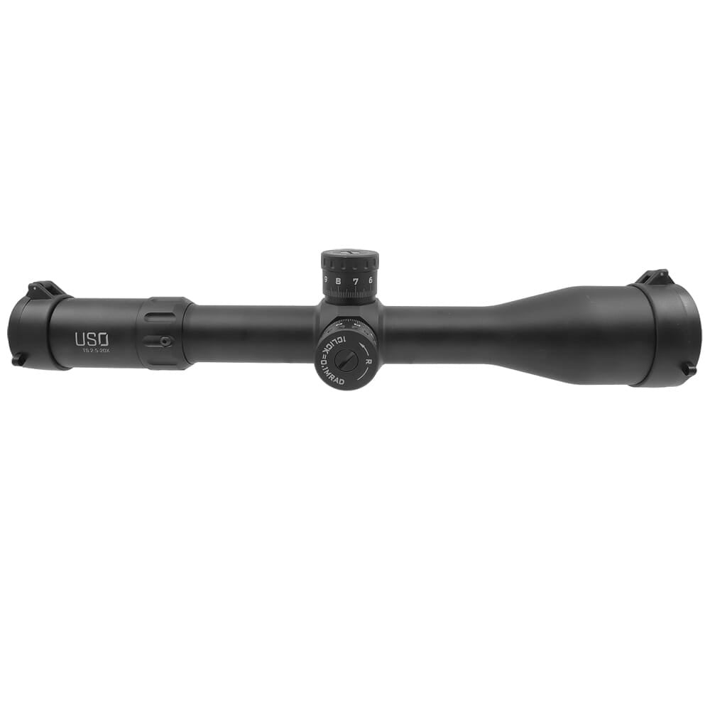 US Optics USED TS 2.5-20x50mm; 34 mm Tube; Digital Red FFP GENIIXR Reticle Riflescope TS-20X-GRNIIXR, Excellent Condition With Ringmarks UA4010