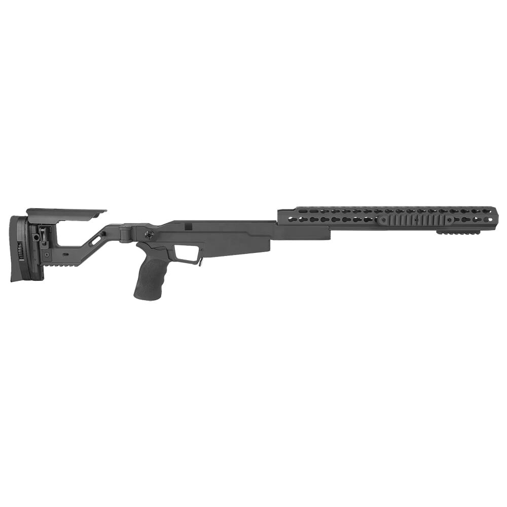 Accuracy International AXSR AICS Rem 700 LA .338 Lapua Mag CIP Right Folding, 16 Forend Black SRC-002BL