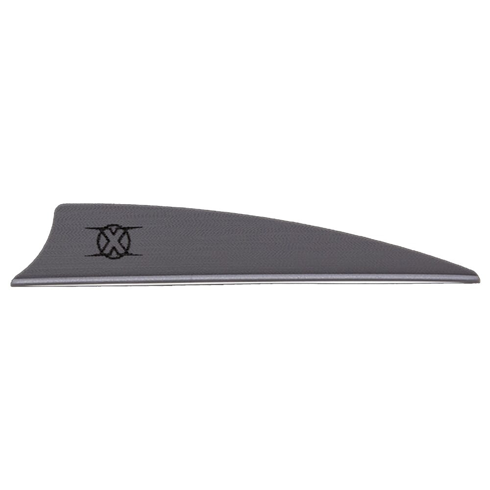 Bohning X Vane 3" Shield Cut Silver 100pk 10772SL3S