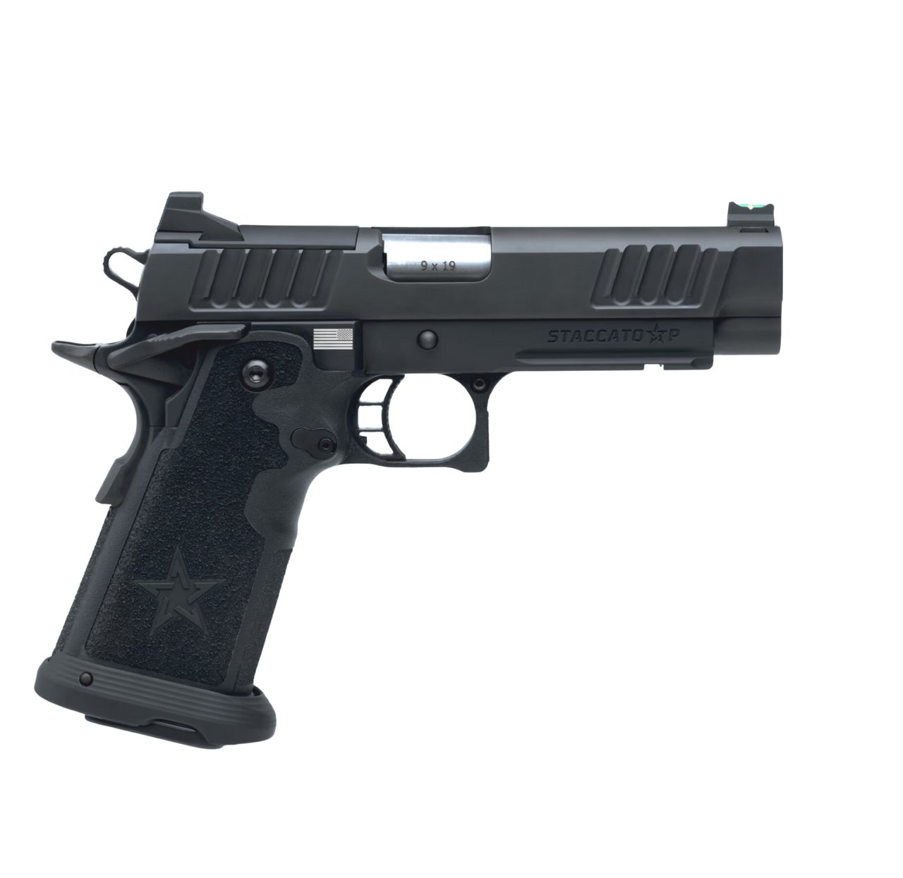 Staccato P Duty V2 9mm DLC/SS  P Optic Ready Aluminum Frame 12-1201-000003