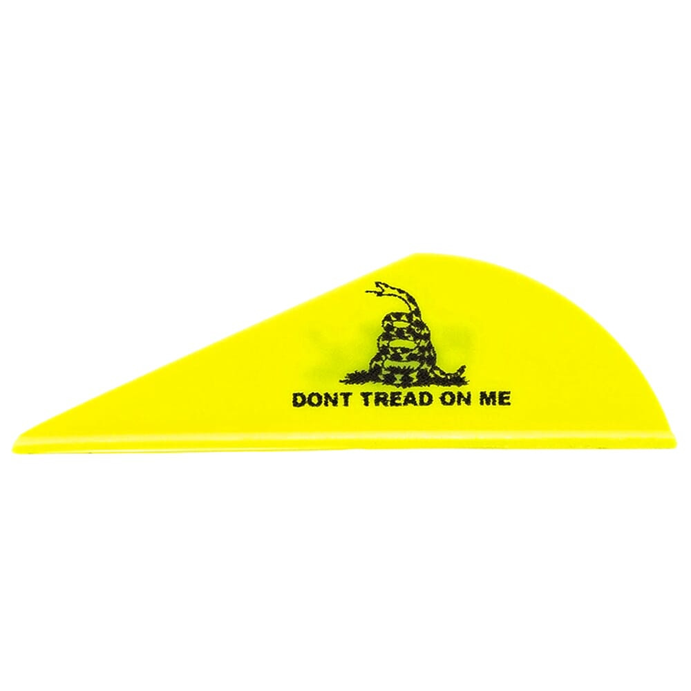 Bohning Blazer Vane Neon Yellow Don't Tread On Me 100pk 10832NY2DTOM