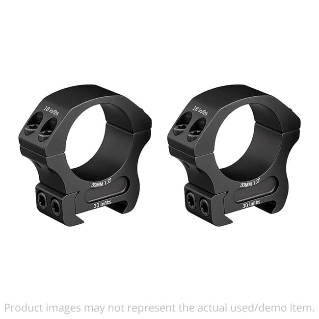 Vortex USED Pro 30mm Medium (1.00") Scope Rings PR30-M Small Scuff Marks on Ring UA4437