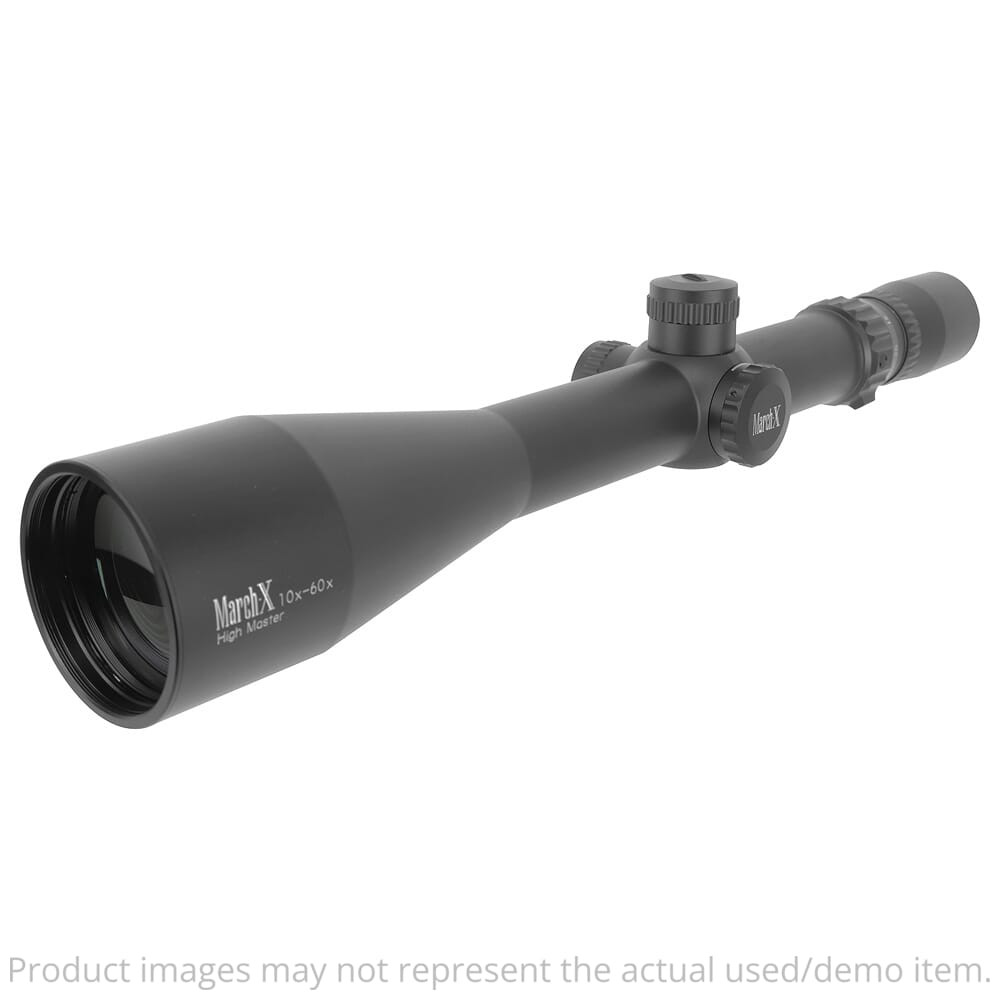 March USED High Master 10-60x56mm CH Reticle 1/8 MOA Riflescope D60HV56L-CH - Excellent Condition UA4477