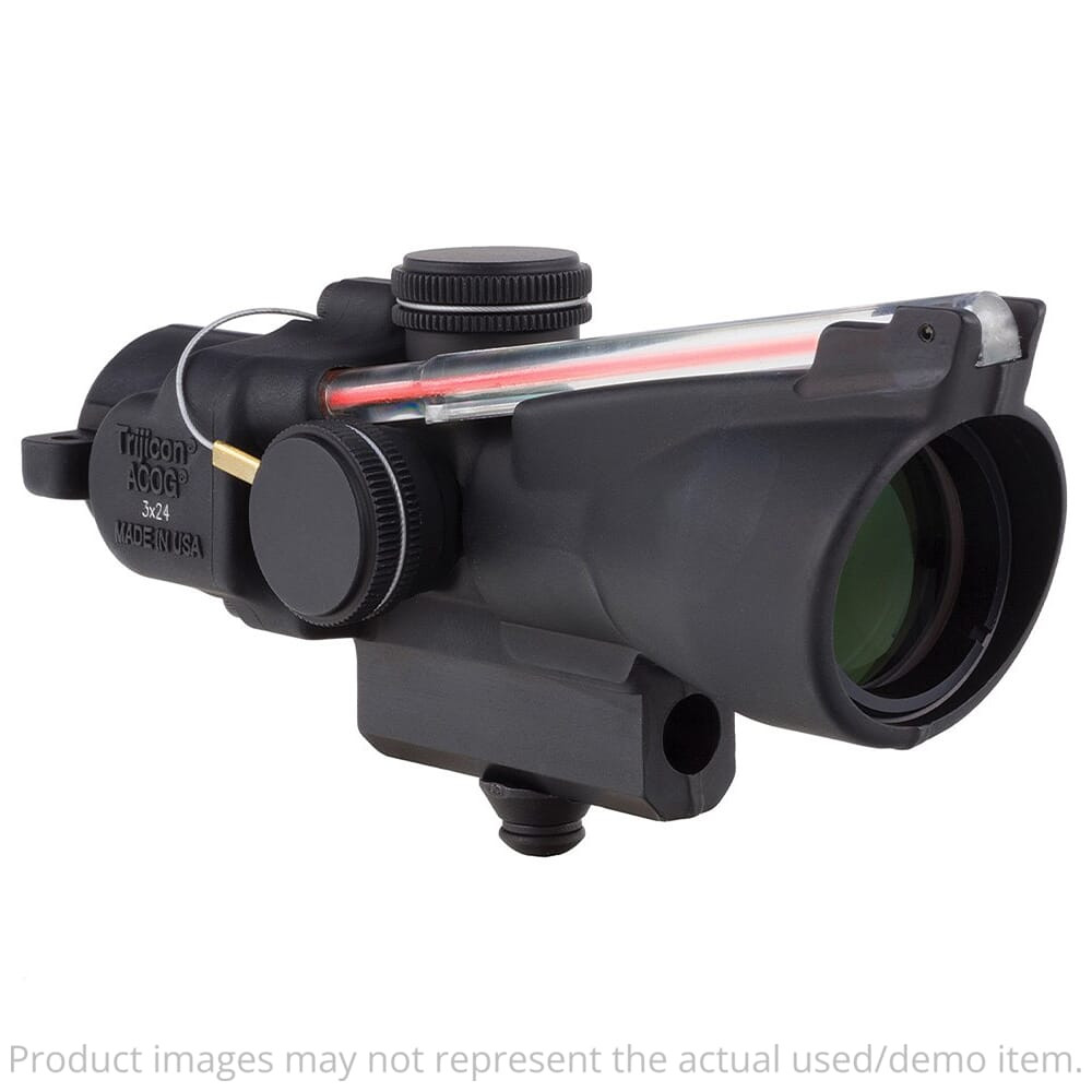 Trijicon USED ACOG 3x24 Red Crosshair .223/55gr BAC Compact Riflescope w/M16 Carry Handle Base TA50-C-400223 - Excellent Condition UA4551