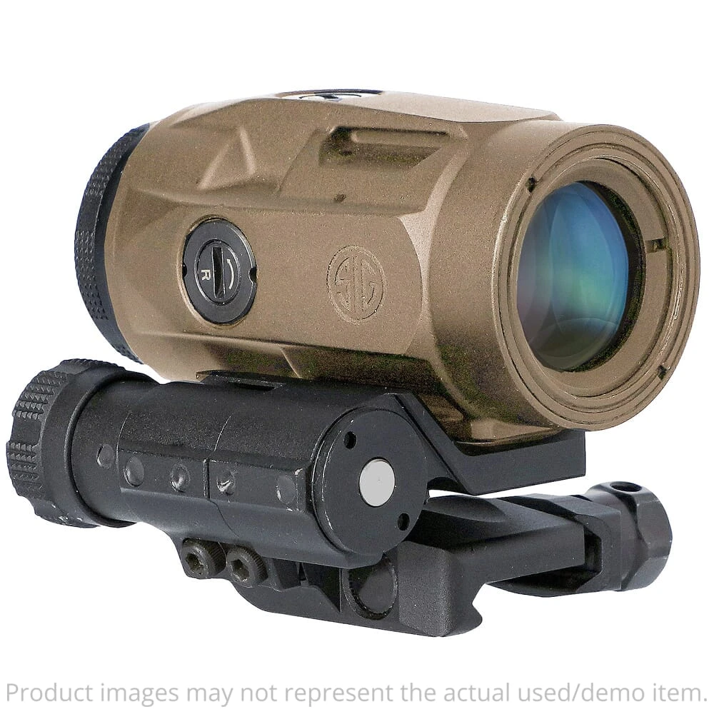 Sig Sauer USED Juliet3-Micro 3x22mm Micro Magnifier FDE SOJ3M011 - Scratched Focus Dial UA4627