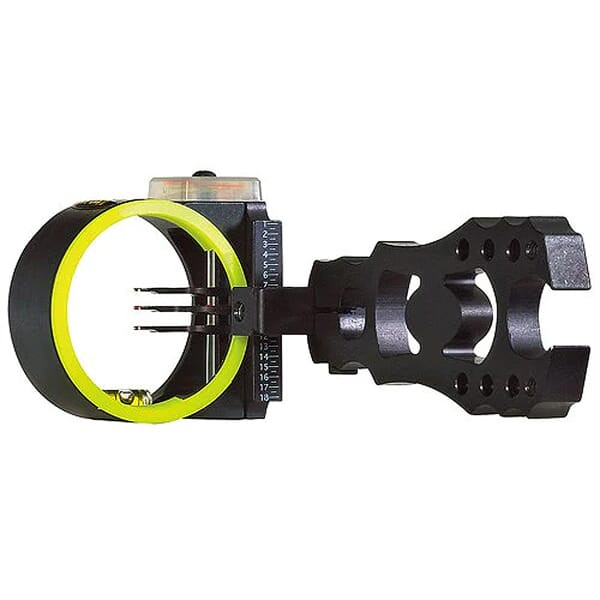 Black Gold Flash Point Rush 2" Guard 3-Pin .019 Black RH Bow Sight FPRUX3