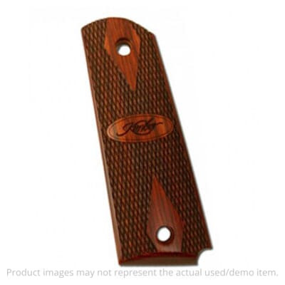Kimber USED Double Diamond Rosewood Full-Size Kimber Logo for Custom & Pro 1911 Models 1100475A - Packaging Damaged, As New Condition UA4707