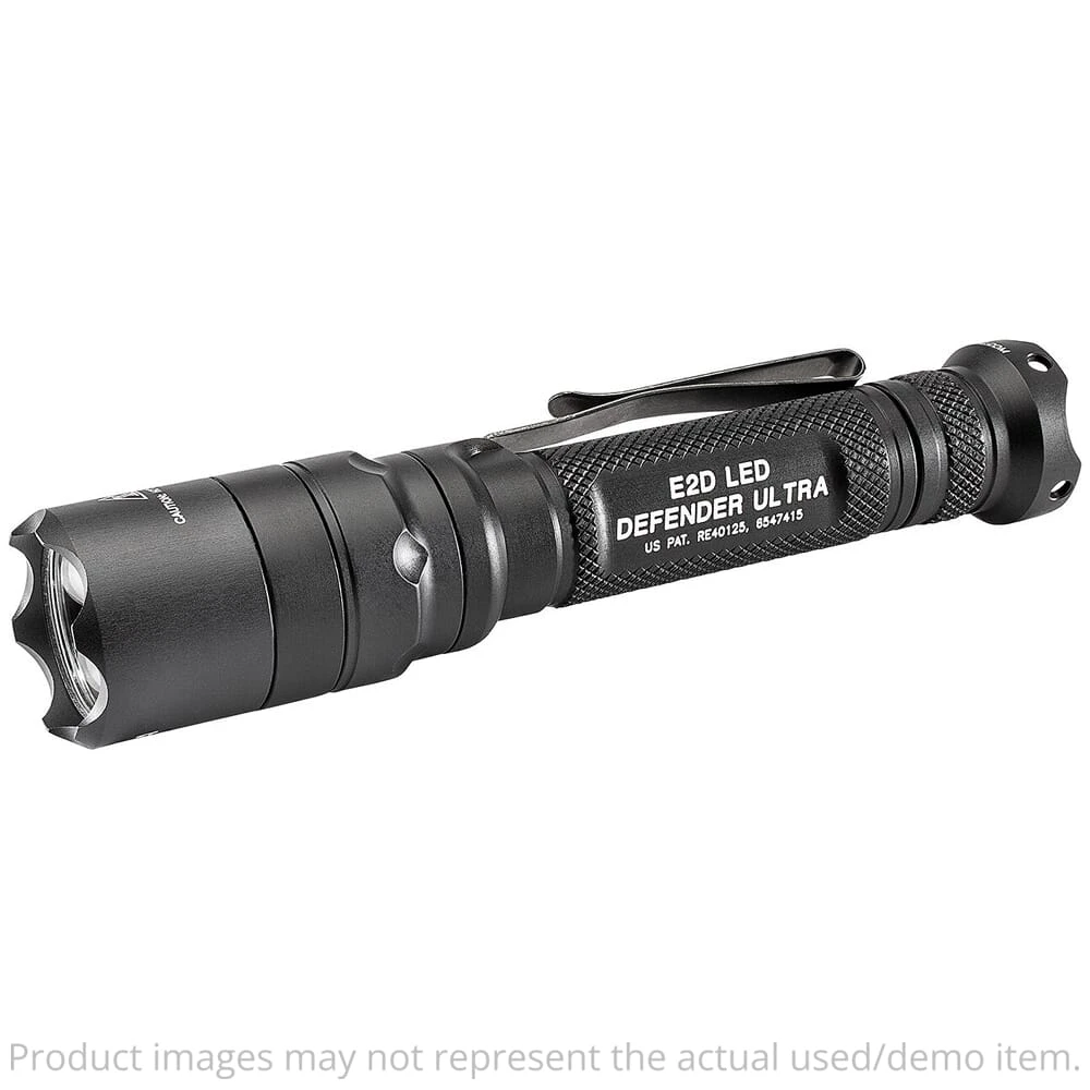 SureFire USED E2D Defender Ultra 1000/5 LU Tactical LED Black Flashlight E2DLU-A Damaged Packaging UA4853