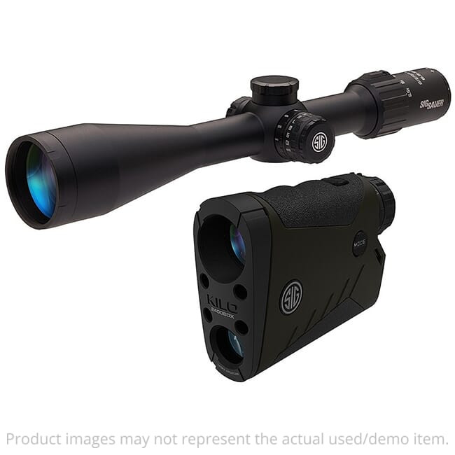 SIG Sauer USED BDX Combo Kit Kilo 2400 BDX and Sierra 3 BDX Rifle Scope 6.5-20x52mm SOK24BDX01 Open Packaging UA4860