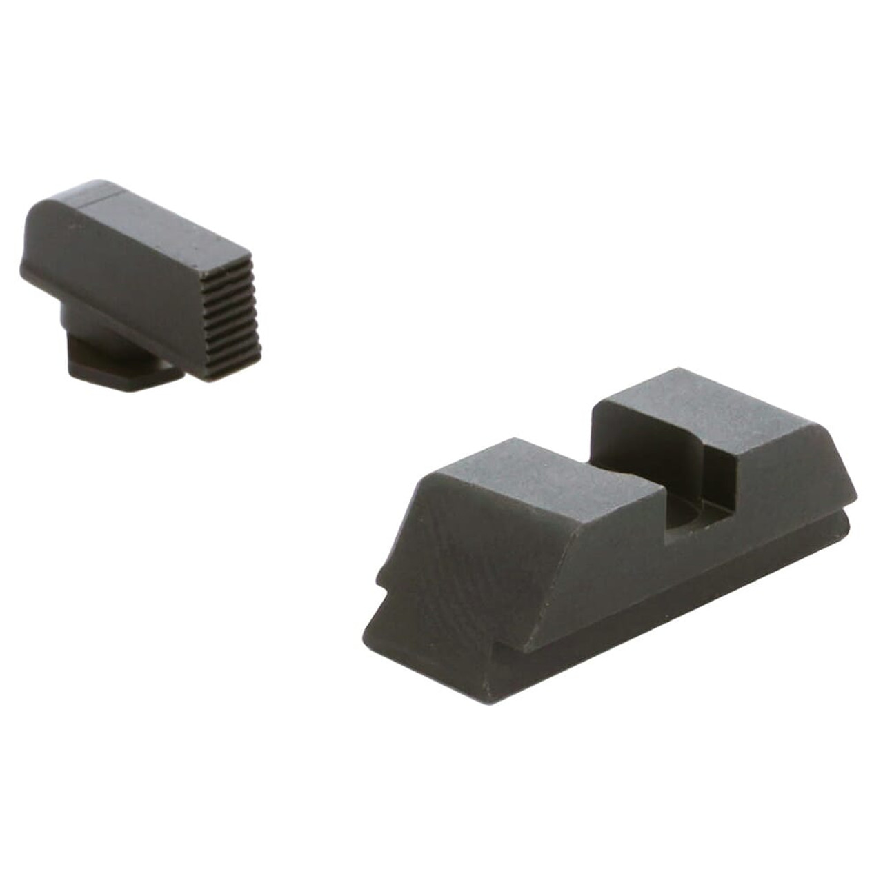 Ameriglo Target Range Black Serrated Front, Flat Black Rear Sight for Glock Gen 5 9/40 GT-5504