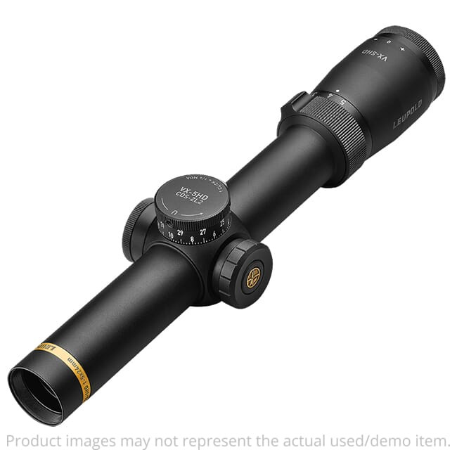Leupold USED VX-5HD 1-5x24mm (30mm) CDS-ZL2 Matte FireDot Duplex 172367 Light Mount Marks UA4942