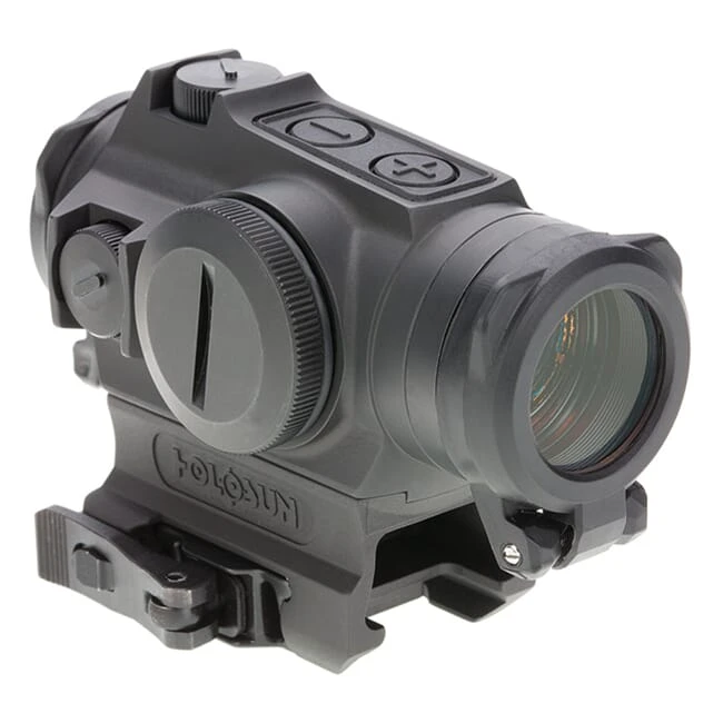 Holosun HE515GT-GR Titanium Green Multi-Reticle Circle Dot 20mm Micro Reflex Sight w/ Shake Awake and QD Mount - HE515GT-GR
